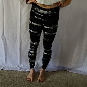 Striped Athleta Leggings